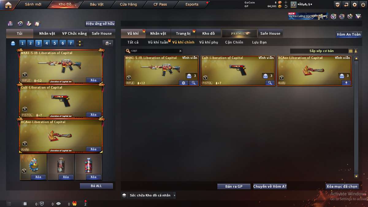 shop acc cf uy tin gia re
